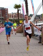 Max Pearson (Tynedale) wins the 13-14 years BUPA Junior Great Run.